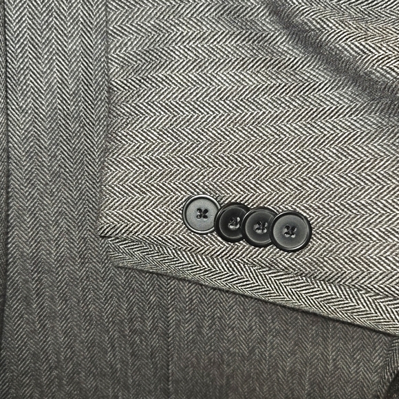 Grey Tommy Hilfiger Herringbone Blazer - Picture 5 of 9